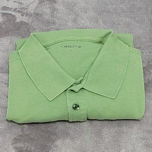 Claiborne light green lime shirt M